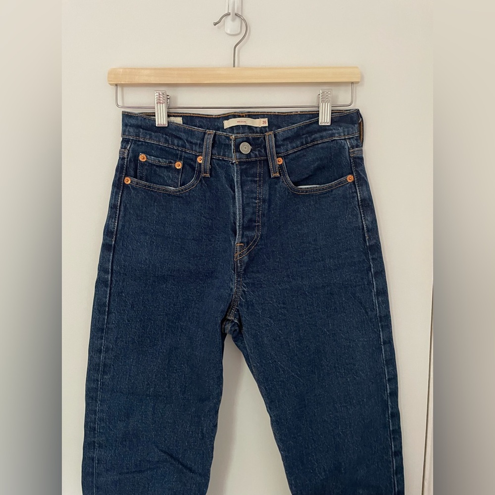 Levi's Wedgie Dark Blue Jeans